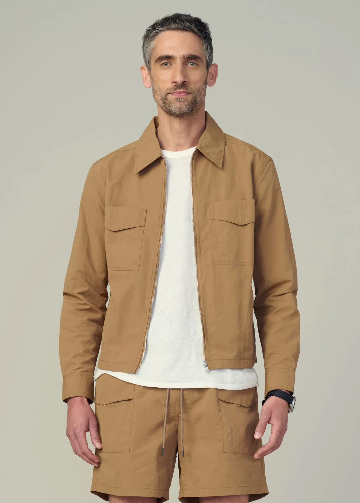 MODERN UTILITARIAN ZIP SHIRT