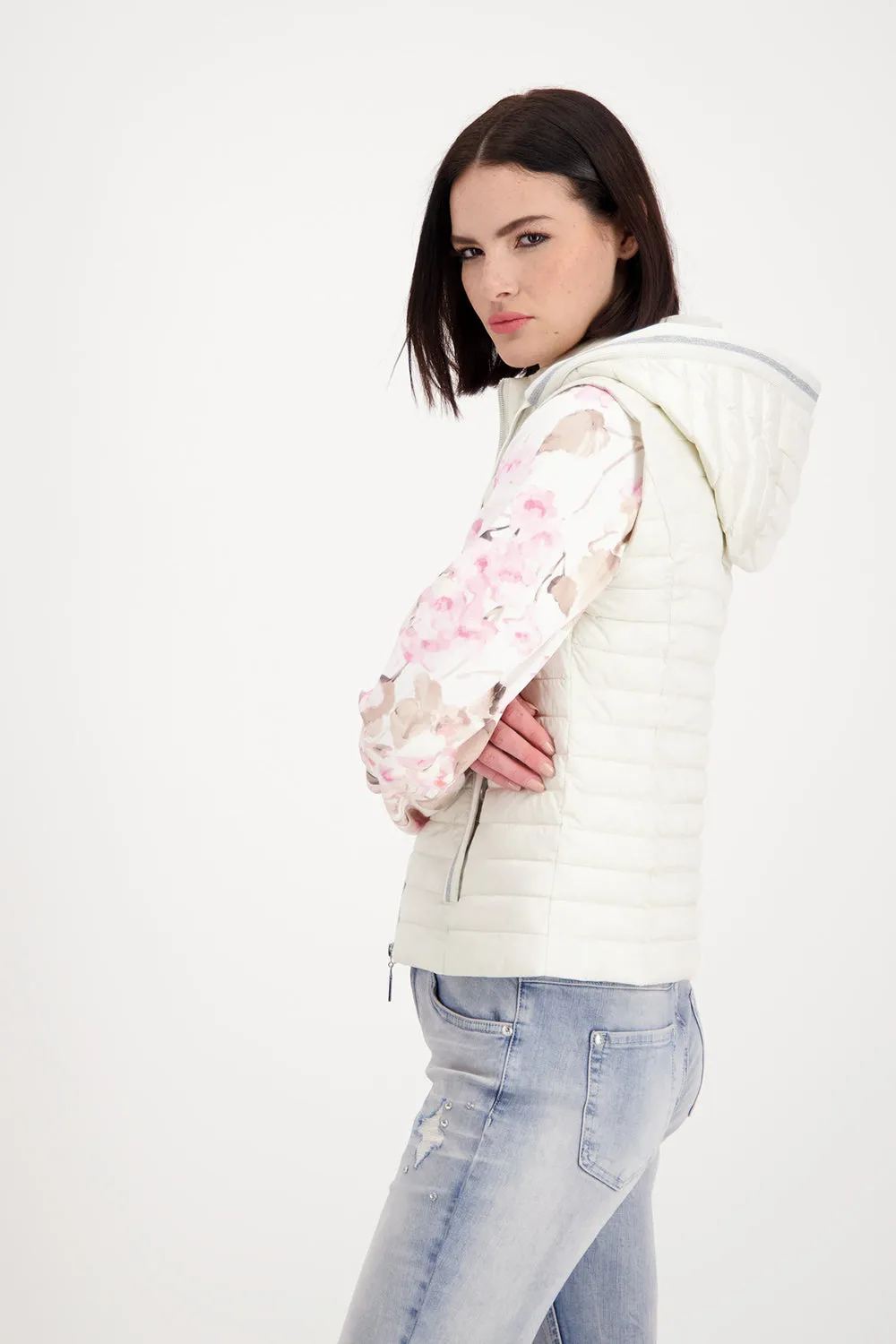 Monari Padded Vest with Hood M407433