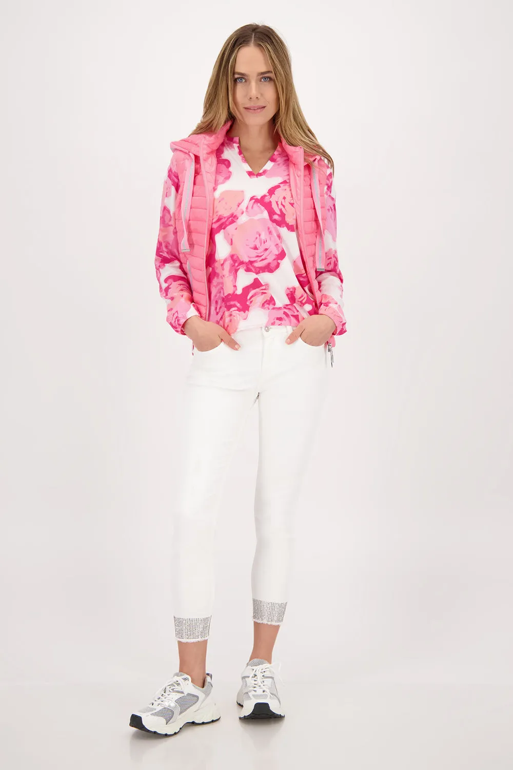 Monari Padded Vest with Hood M407433