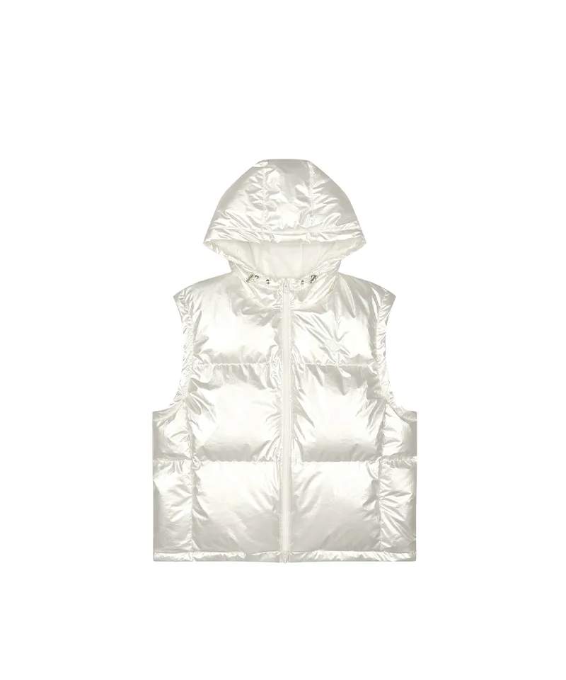 Monday Flow Women's Munple Goose Down Vest - White