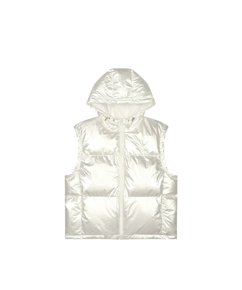 Monday Flow Women's Munple Goose Down Vest - White