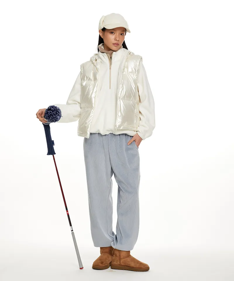 Monday Flow Women's Munple Goose Down Vest - White