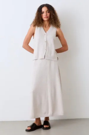 Movesgood Bamboo Cashmere Bonny Vest in Oat