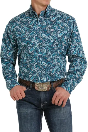 MTW1105303 Cinch Men's Stretch Paisley LS Shirt