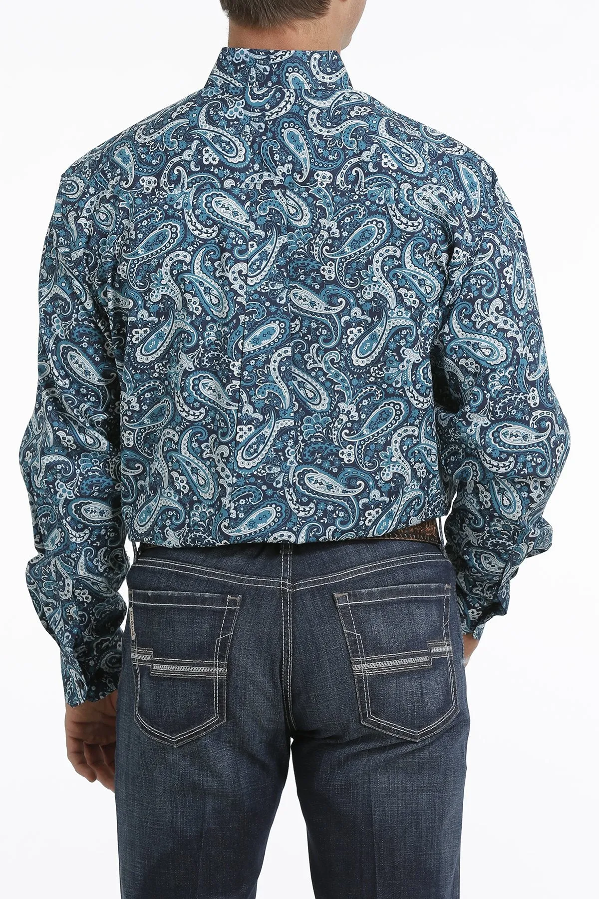 MTW1105303 Cinch Men's Stretch Paisley LS Shirt