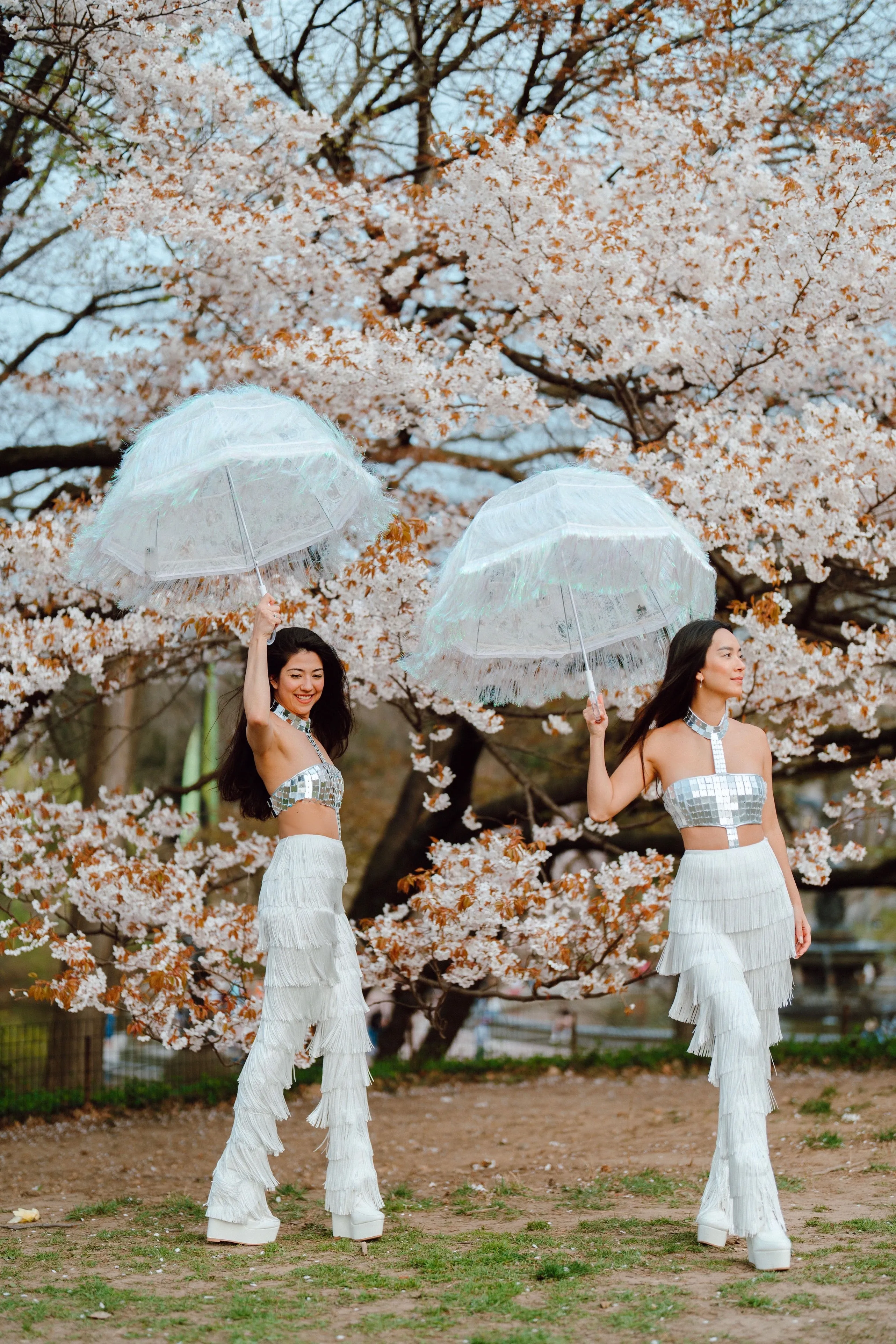 Music Over Matter White LED Umbrella