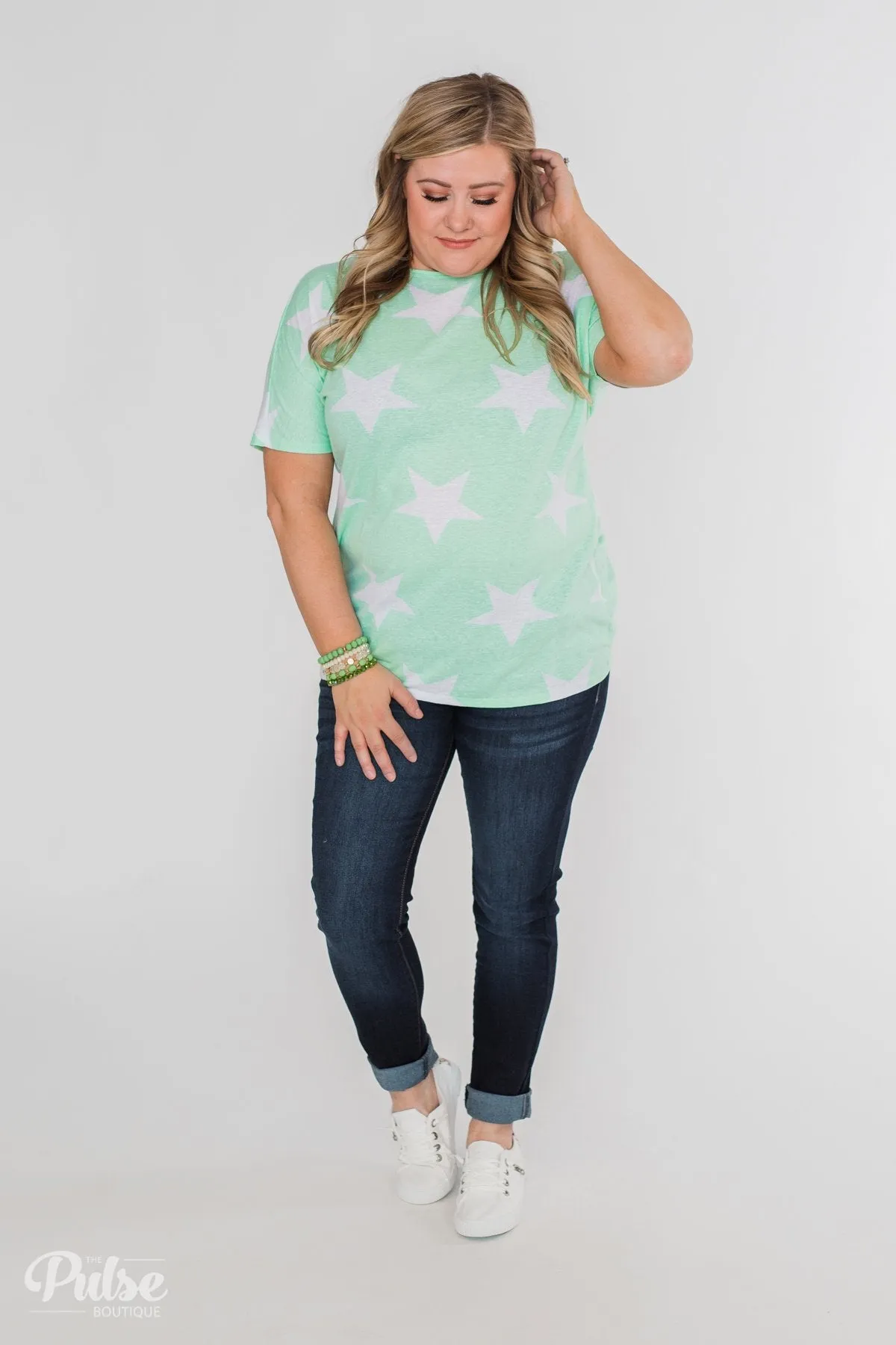 My Wish Tonight Open Back Twisted Knot Top- Mint