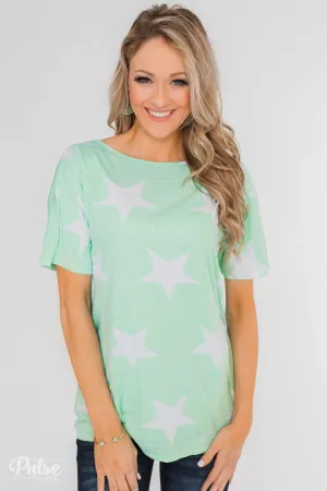 My Wish Tonight Open Back Twisted Knot Top- Mint