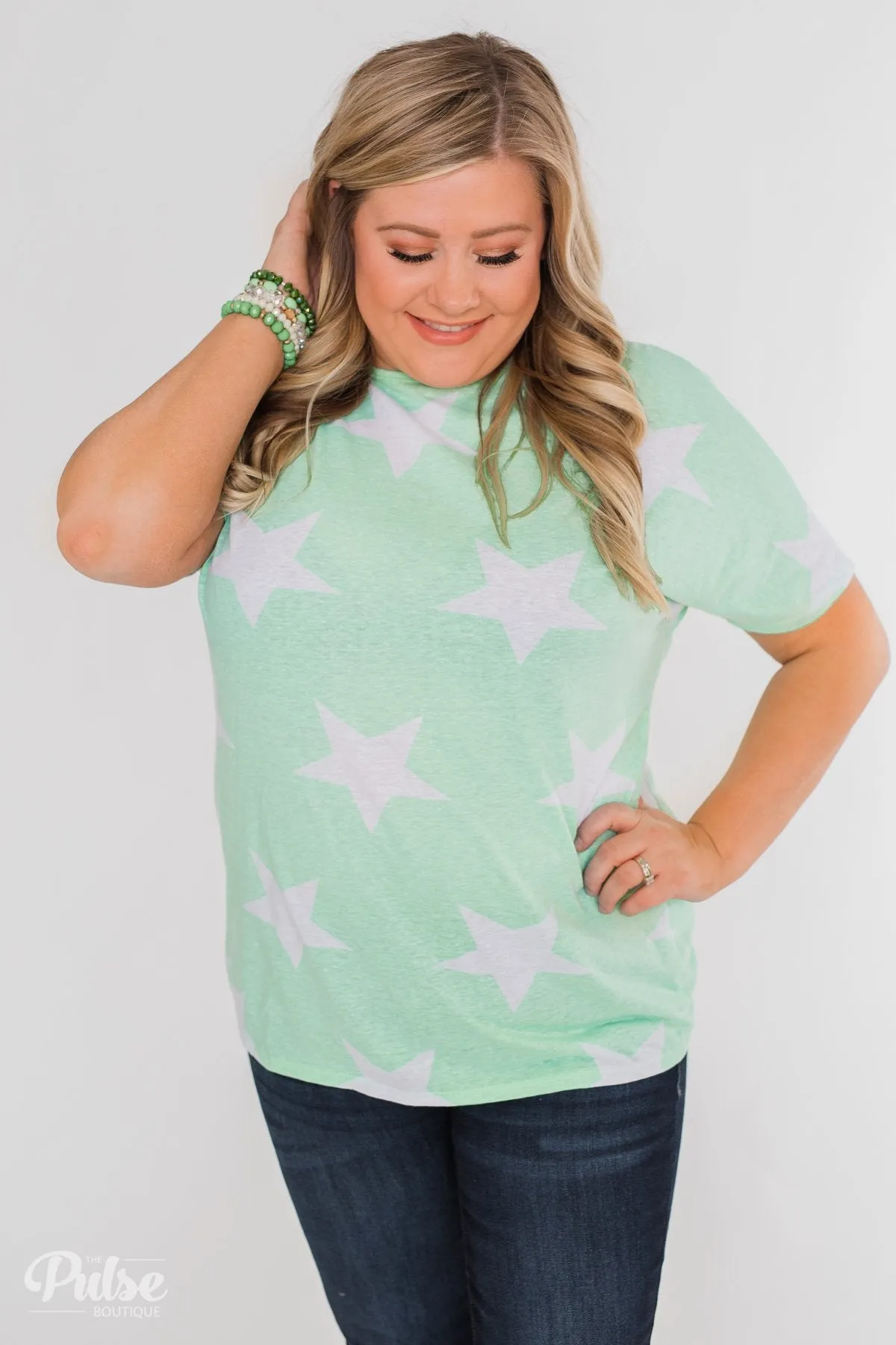 My Wish Tonight Open Back Twisted Knot Top- Mint