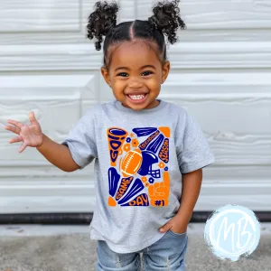 Navy & Orange Gameday Tee