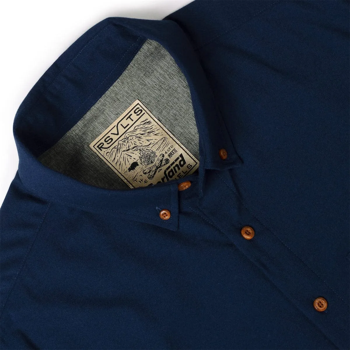 Navy – BorlandFlex™ Long Sleeve Flannel