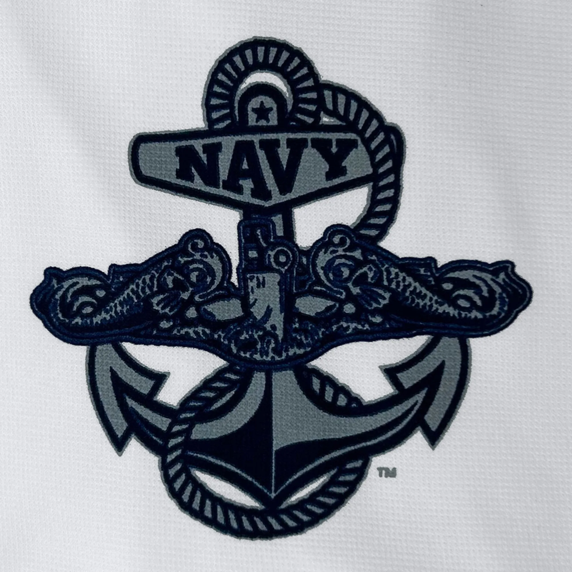 Navy Under Armour Rivalry Silent Service Tech T-Shirt (White)