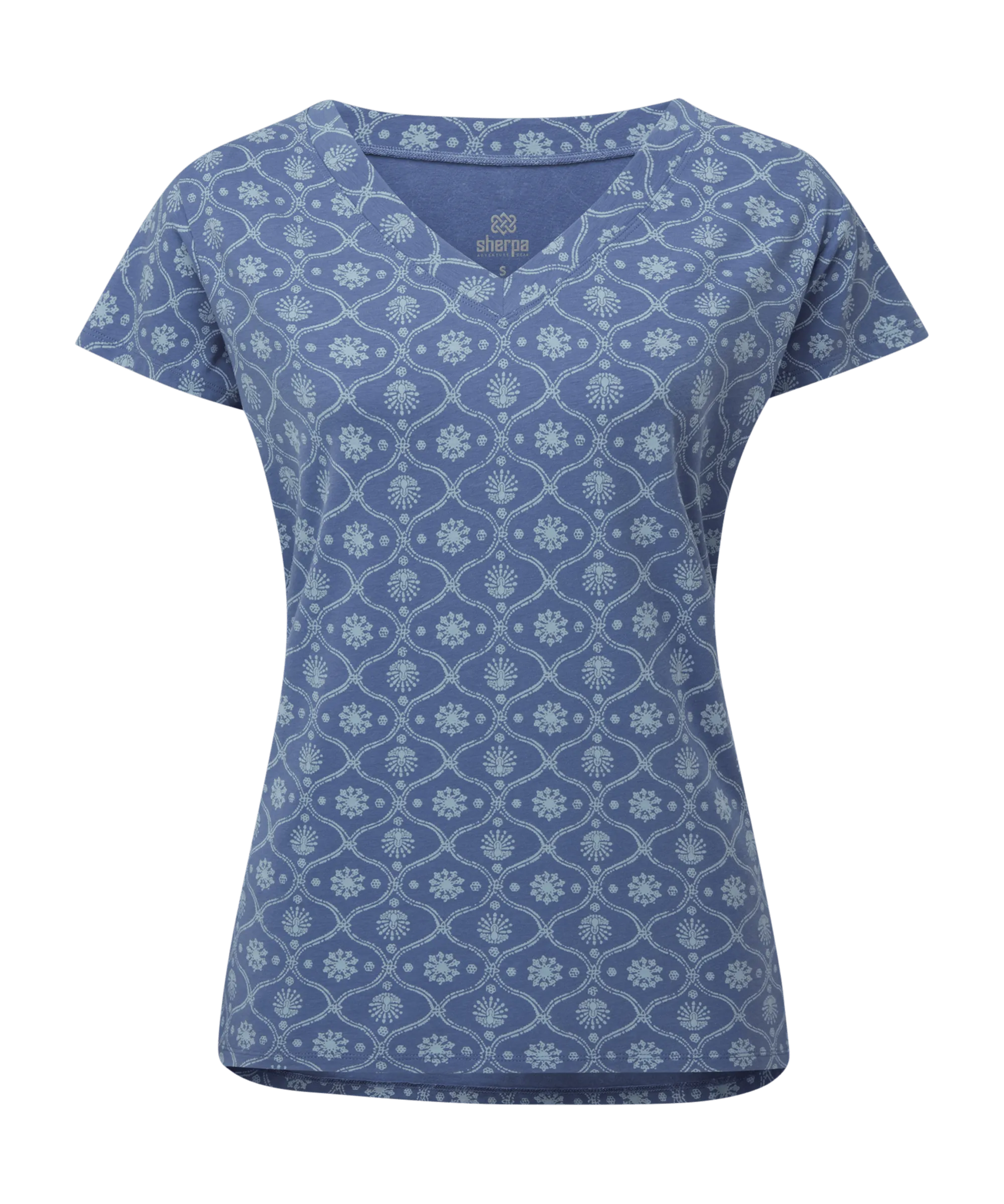 Neha V-Neck T-Shirt - Seaport Blue Sublime