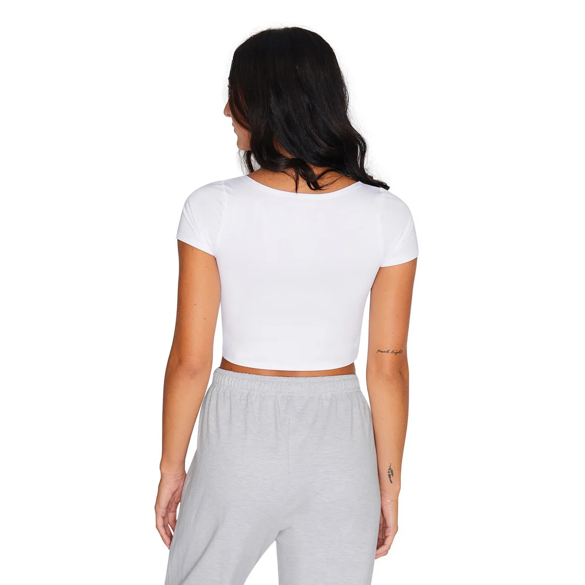 Northwestern Wildcats White Babydoll Tee