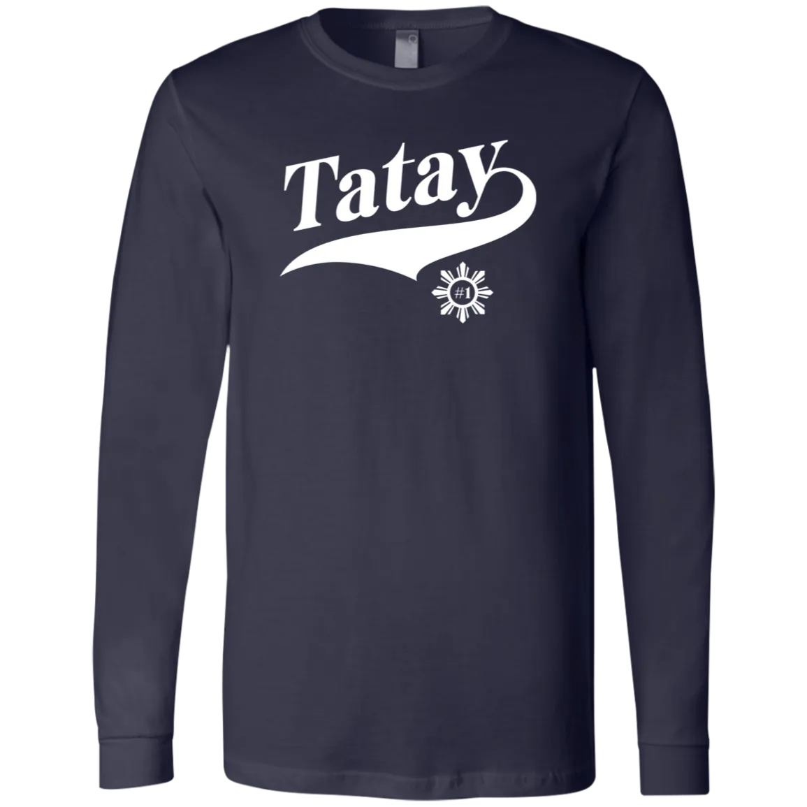 Number One Tatay Mens Jersey Long Sleeve T-Shirt
