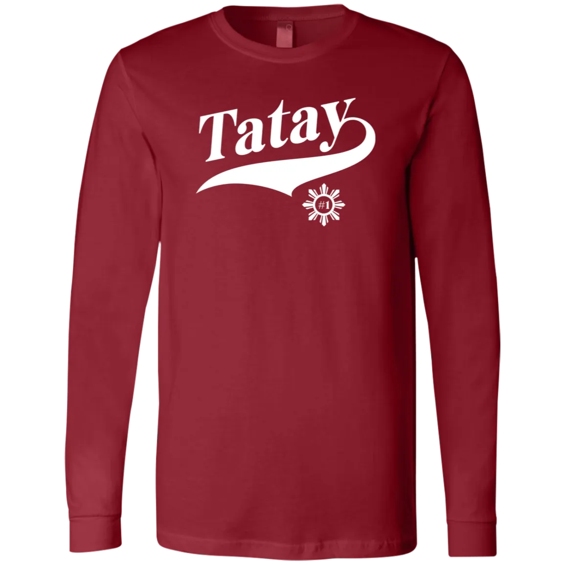 Number One Tatay Mens Jersey Long Sleeve T-Shirt