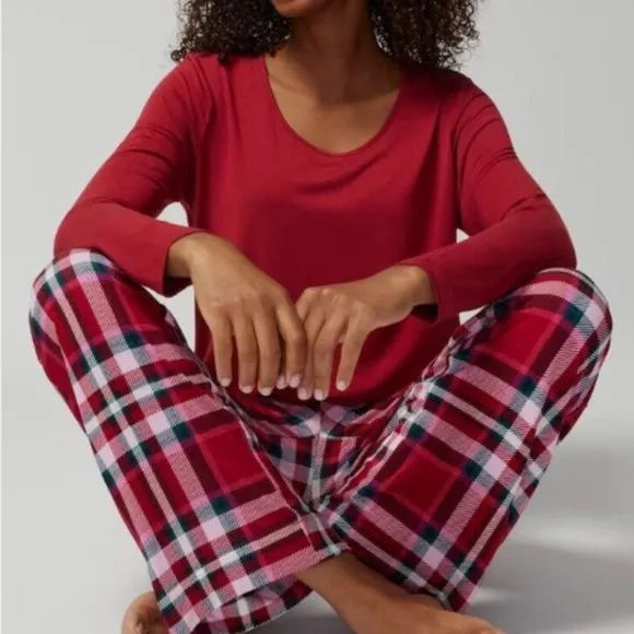 NWT Soma COOL NIGHTS Long Sleeve Pj Set