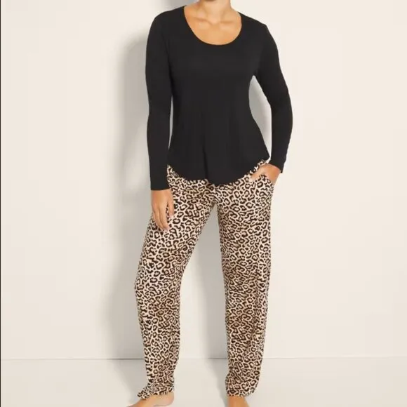 NWT Soma COOL NIGHTS Long Sleeve Pj Set