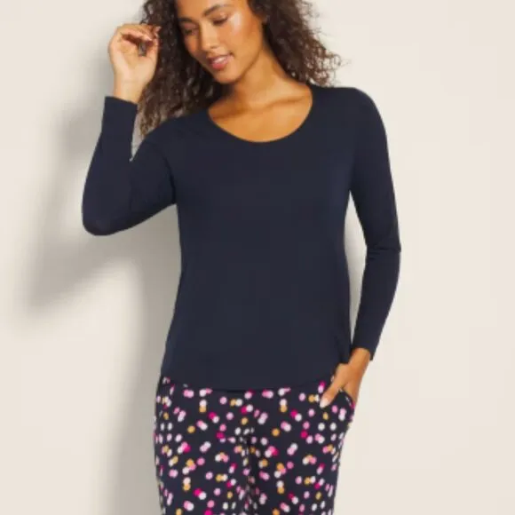 NWT Soma COOL NIGHTS Long Sleeve Pj Set