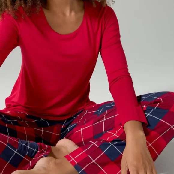 NWT Soma COOL NIGHTS Long Sleeve Pj Set