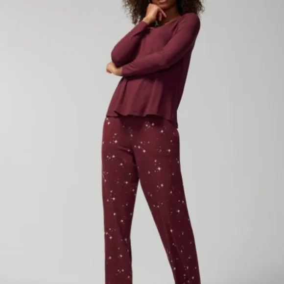 NWT Soma COOL NIGHTS Long Sleeve Pj Set