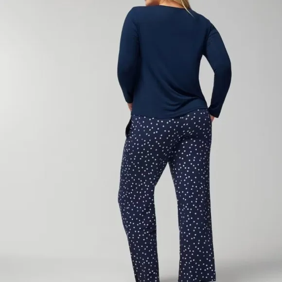 NWT Soma COOL NIGHTS Long Sleeve Pj Set