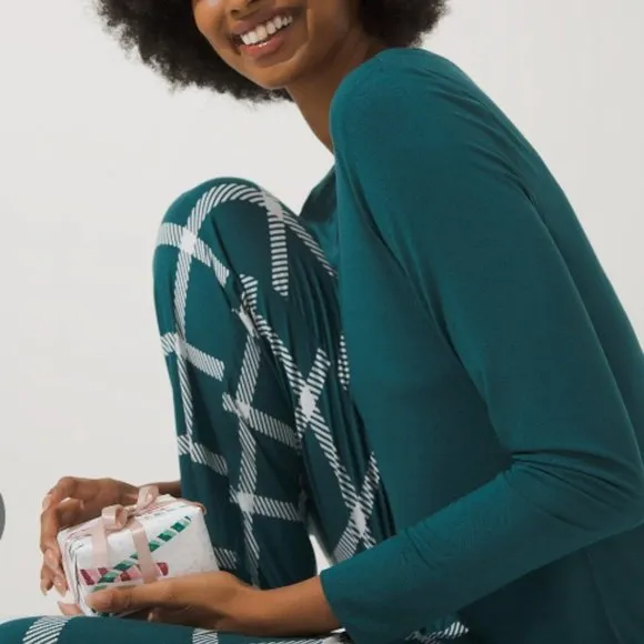 NWT Soma COOL NIGHTS Long Sleeve Pj Set