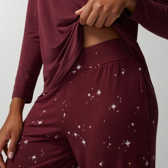 NWT Soma COOL NIGHTS Long Sleeve Pj Set