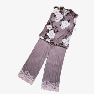 NWT SOMA Embraceable Cool Nights pajama set Size XS Colors mocha and Mochachino
