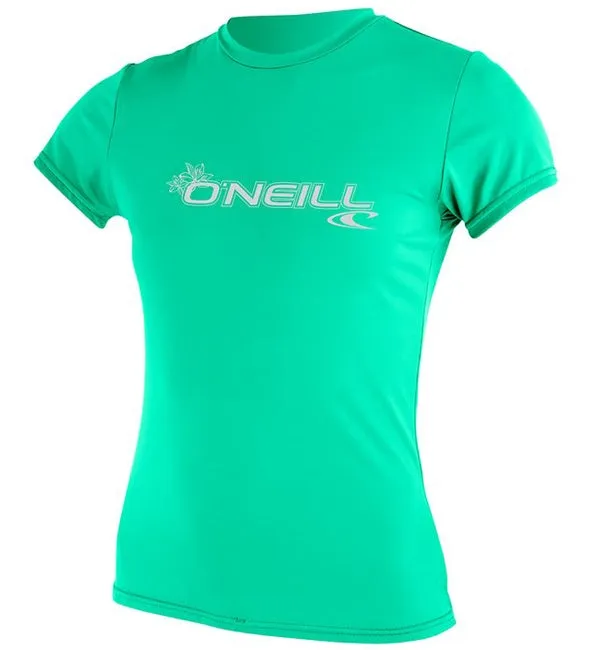 O'Neill Womens Basic Skins Short Sleeved Sun Shirt - Seaglass