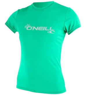 O'Neill Womens Basic Skins Short Sleeved Sun Shirt - Seaglass