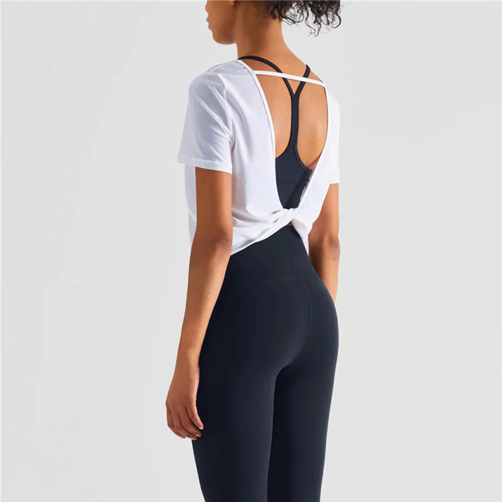 Open Back Cropped Tee