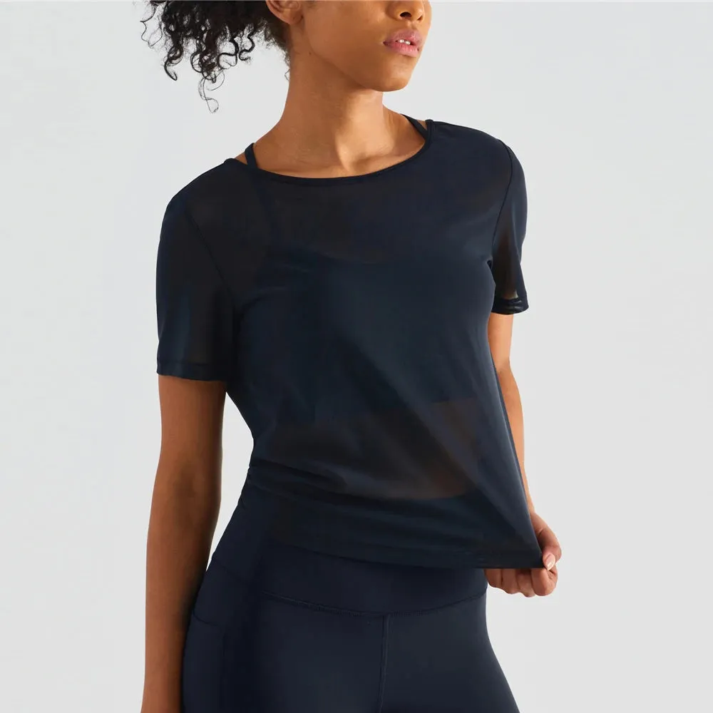 Open Back Cropped Tee