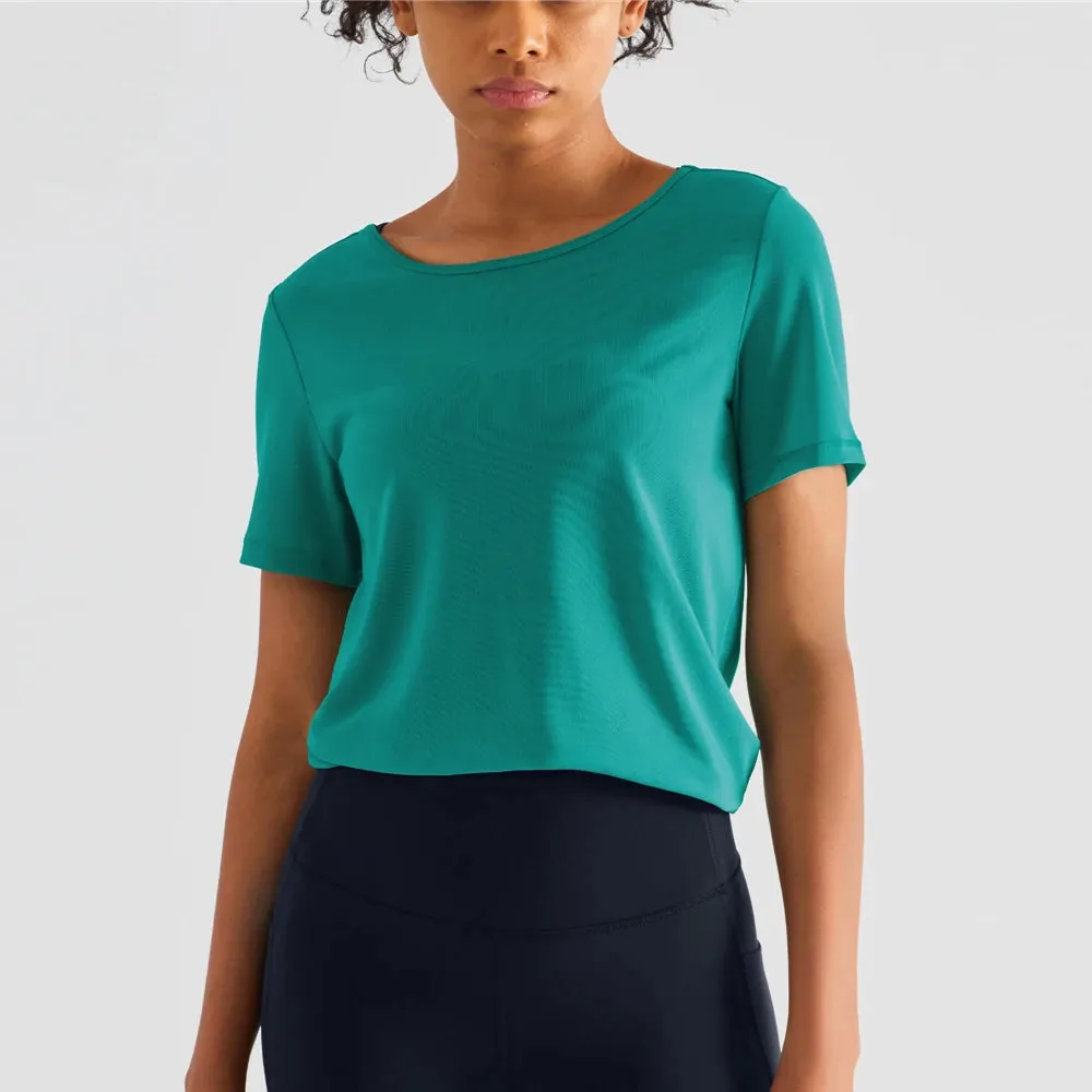 Open Back Cropped Tee