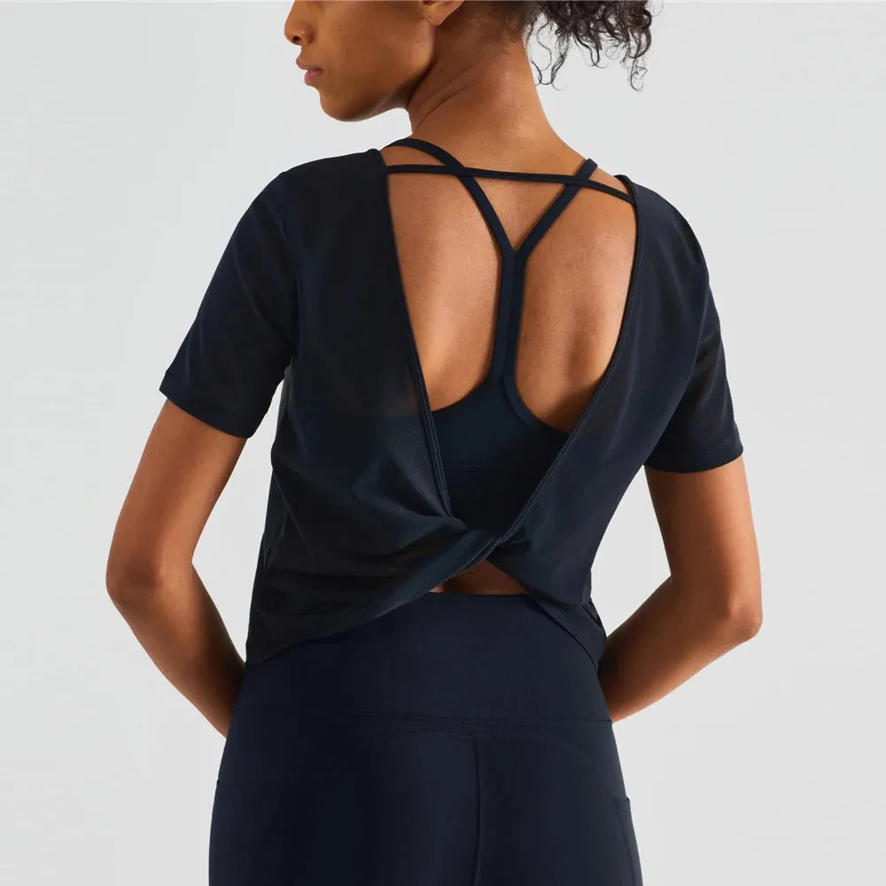 Open Back Cropped Tee