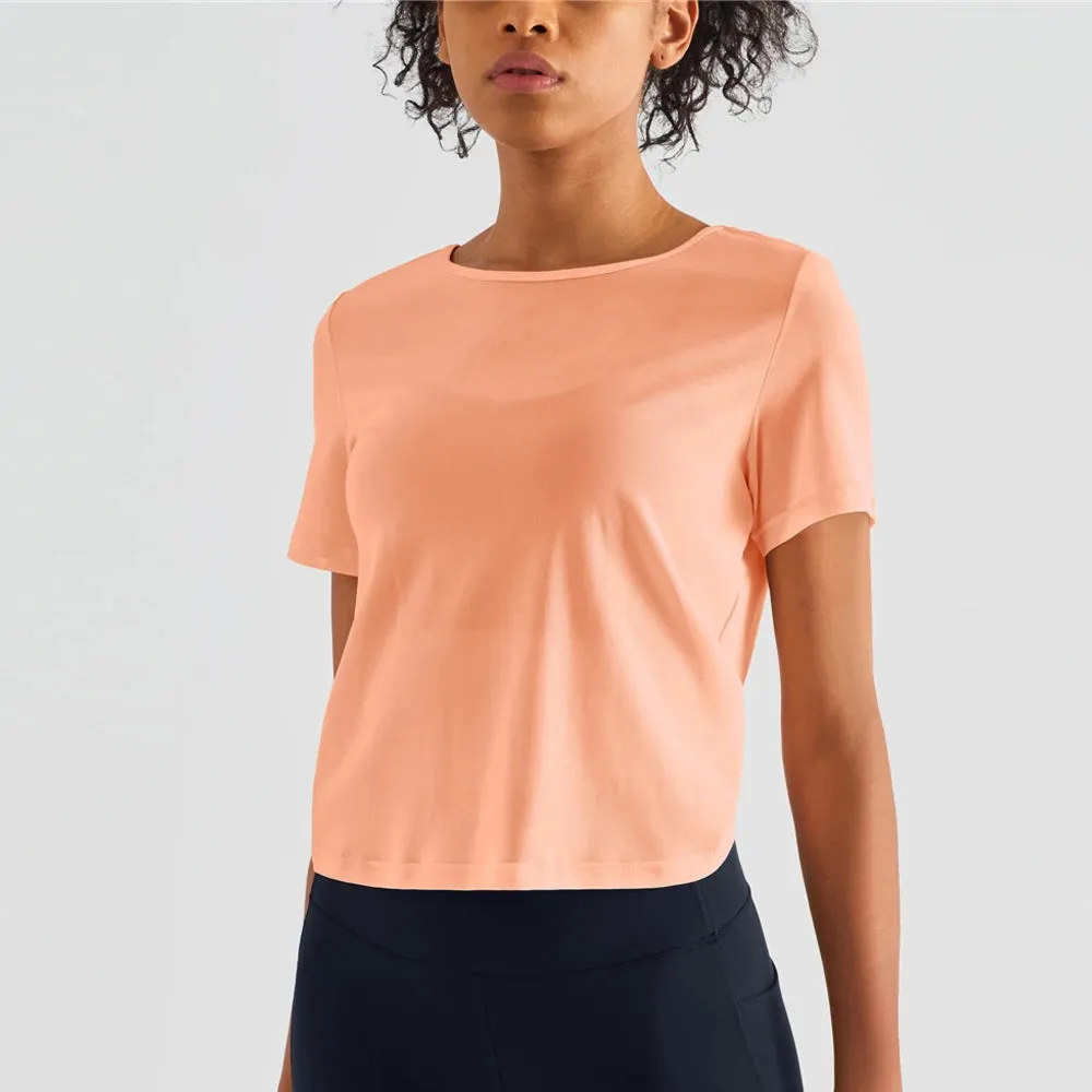 Open Back Cropped Tee