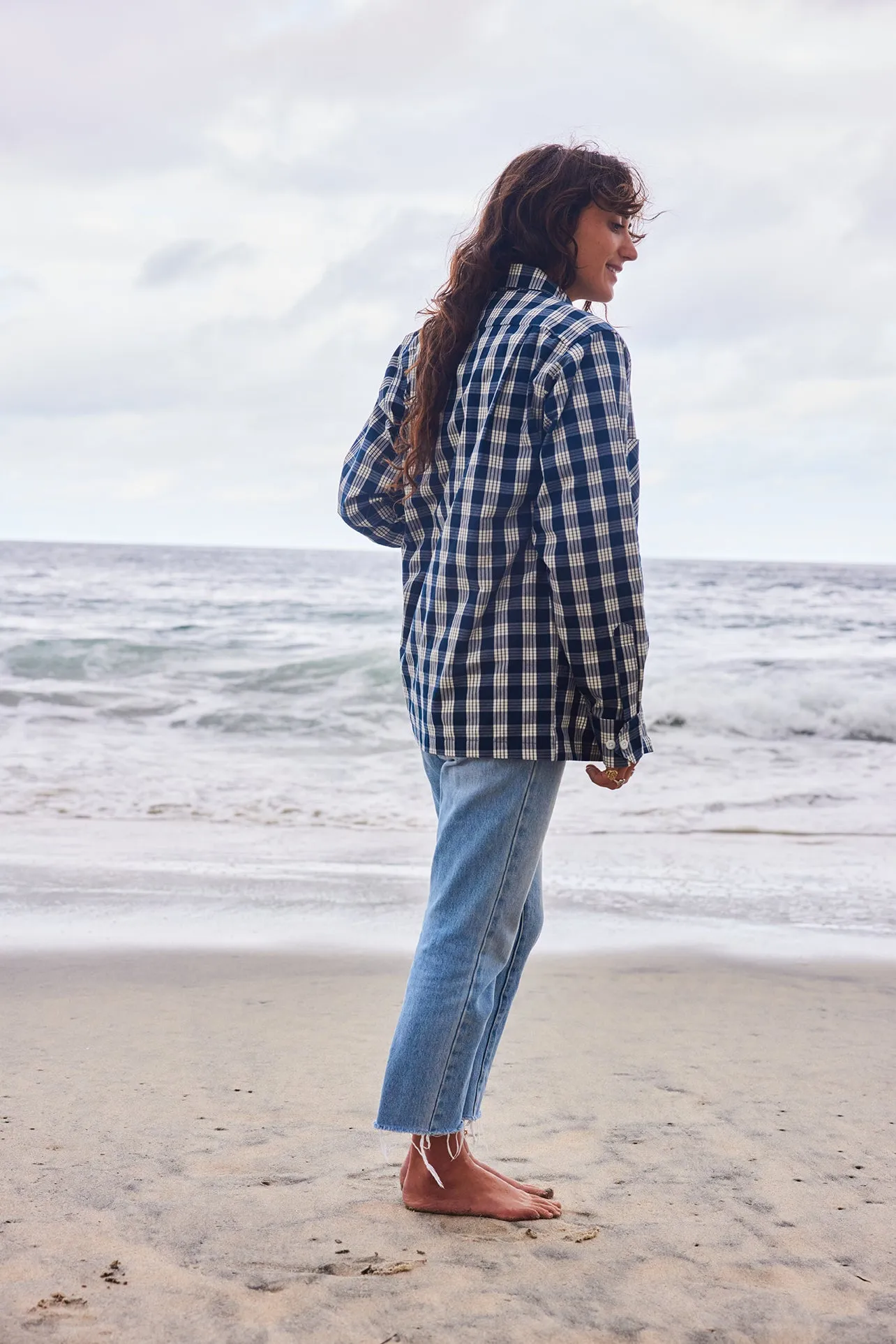 Open Collar Shirt Navy