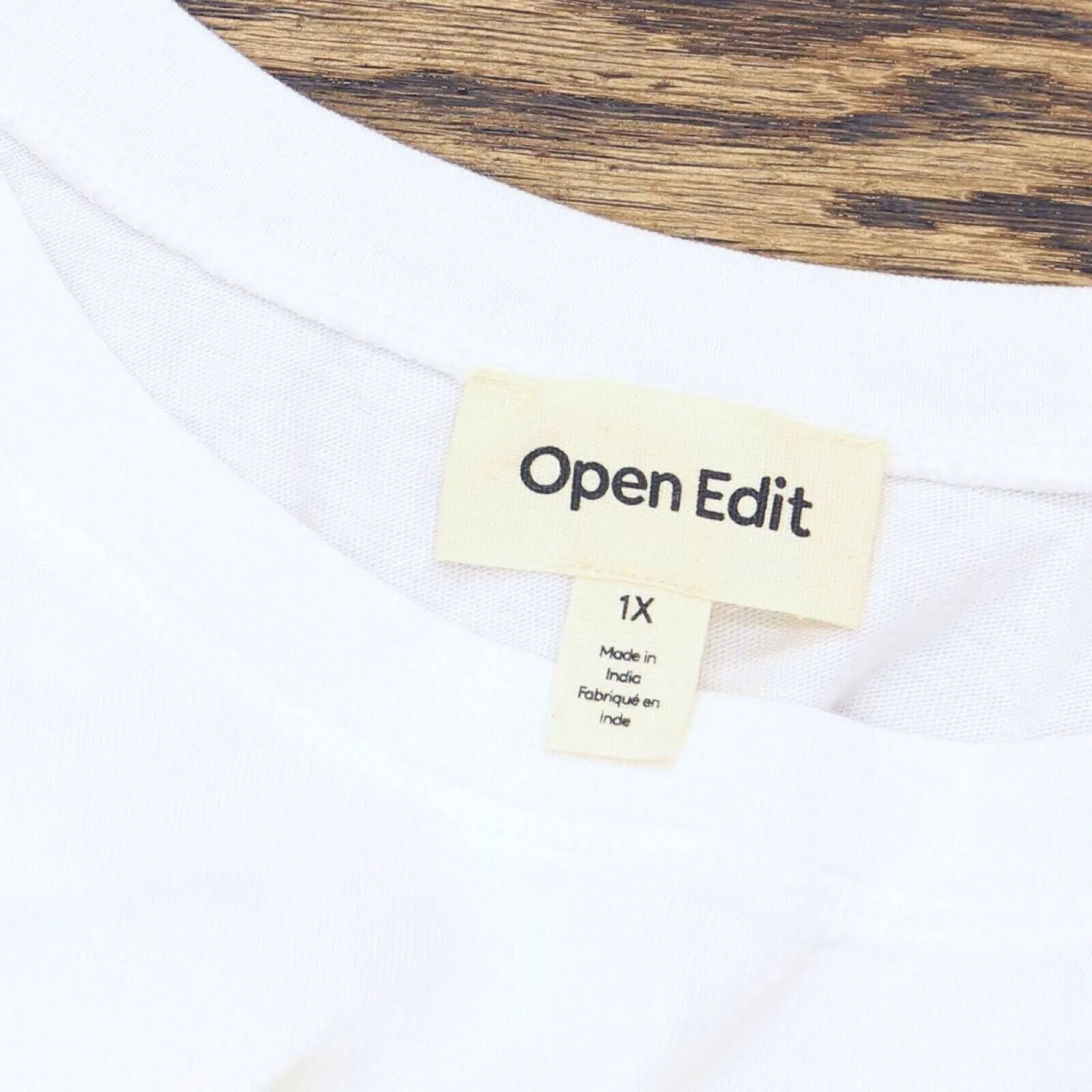 Open Edit Women's Plus Size Boxy Cropped T-Shirt