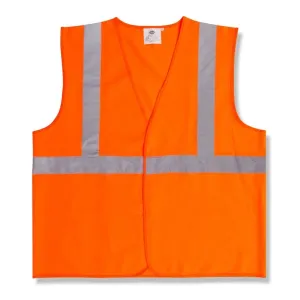 Orange Class B Reflective Safety Vest