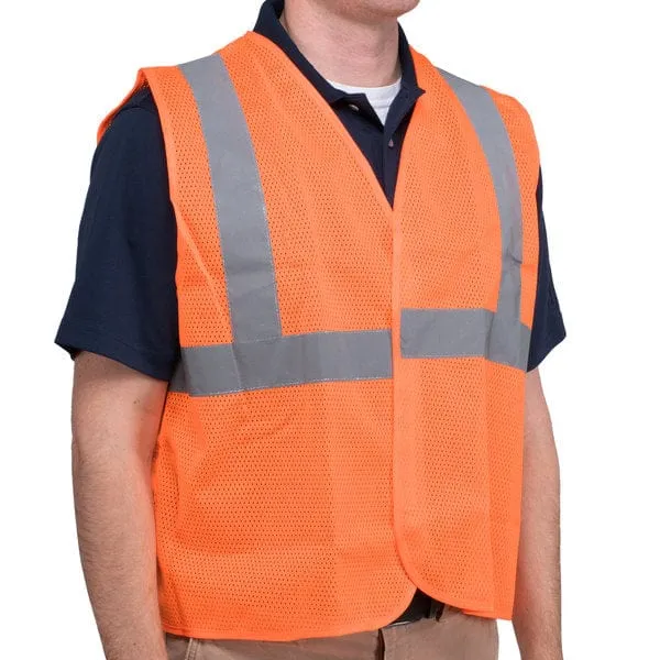 Orange Class B Reflective Safety Vest