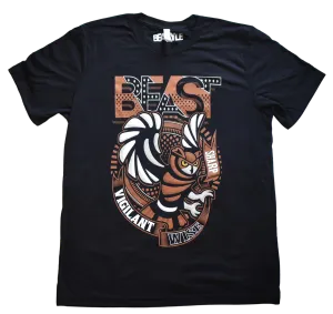 Owl Beast Black T-Shirt