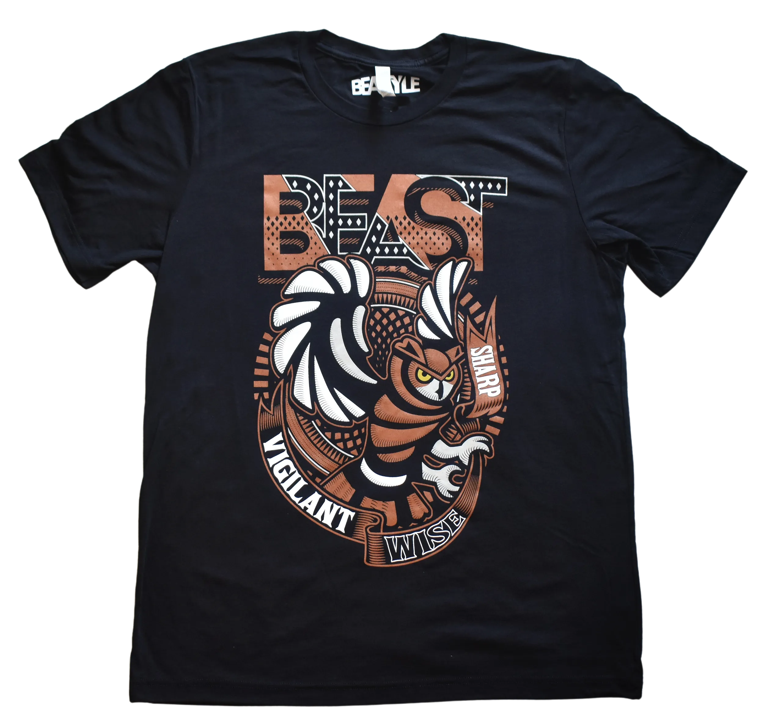 Owl Beast Black T-Shirt