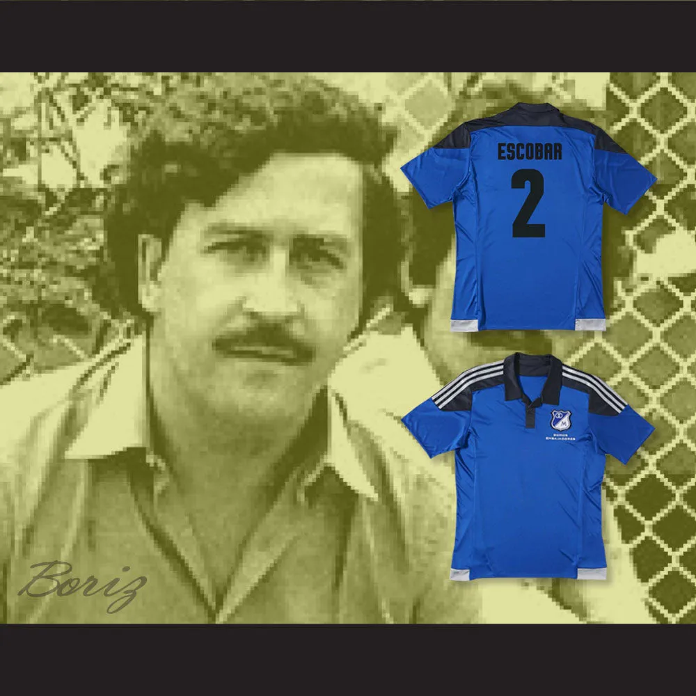 Pablo Escobar 2 Millonarios FC Colombia Football Soccer Jersey