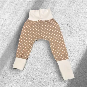 Pantalons évolutifs - Pois beiges