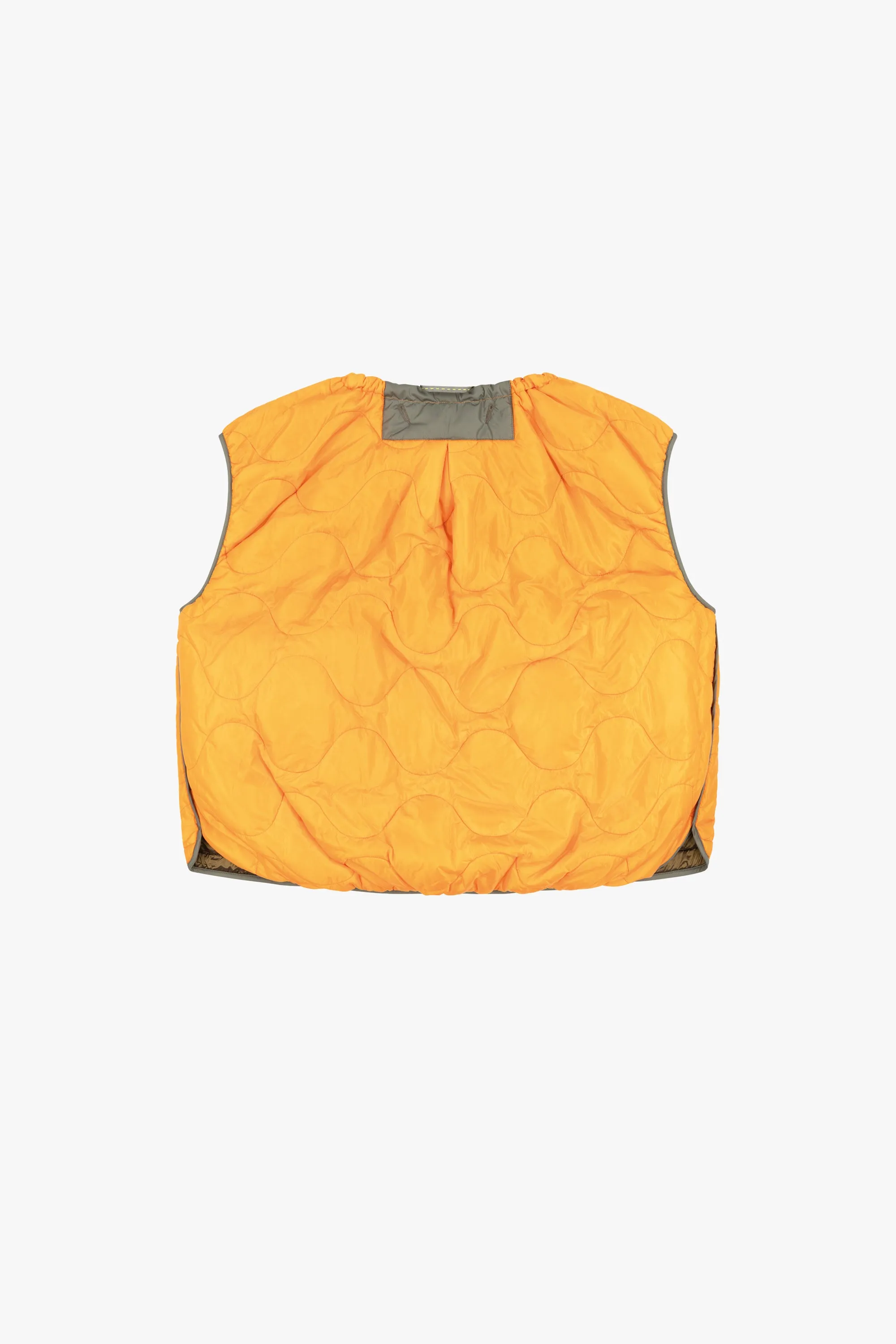 Parachute Quilt Vest - Antique Gold / Clementine
