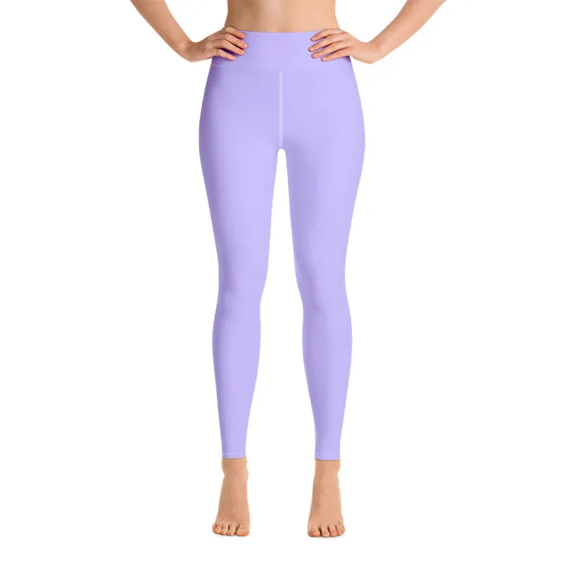 pastel purple high-waisted leggings