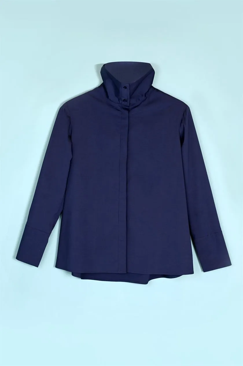 Perona   I   Womenshirts & Topshirts-Keanna-Pwa-Fv21-1103-Navy  AS7972
