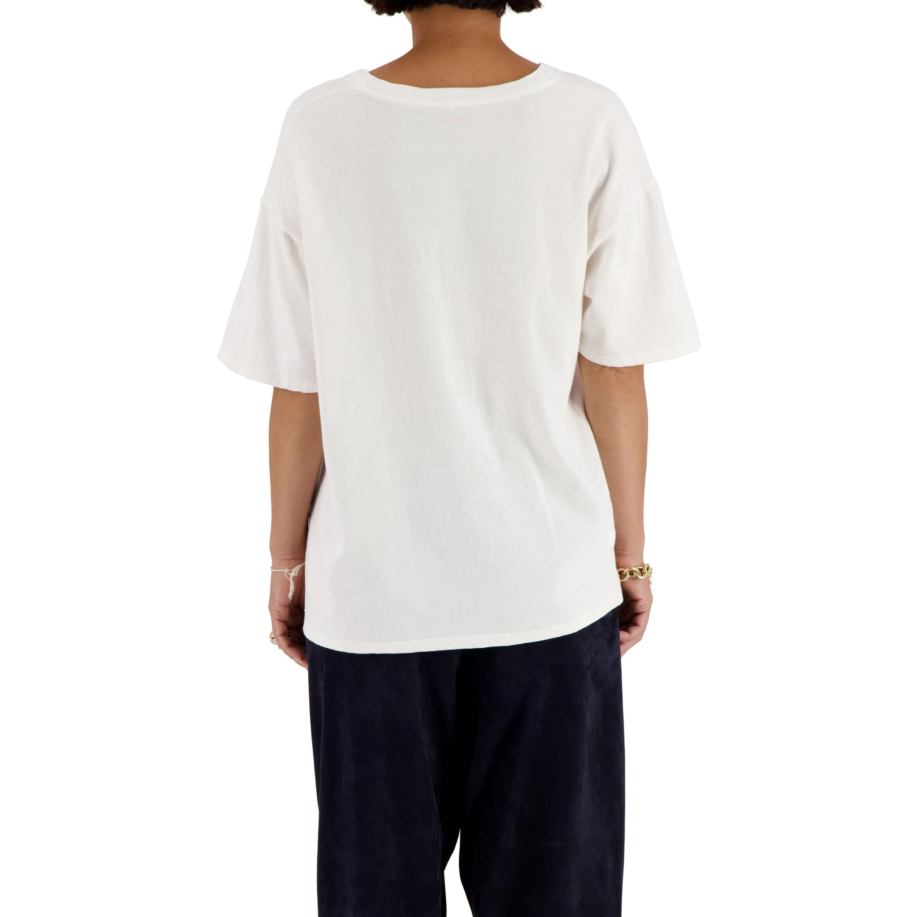 Peter Jersey Cotton Octopus Embroided T Shirt White