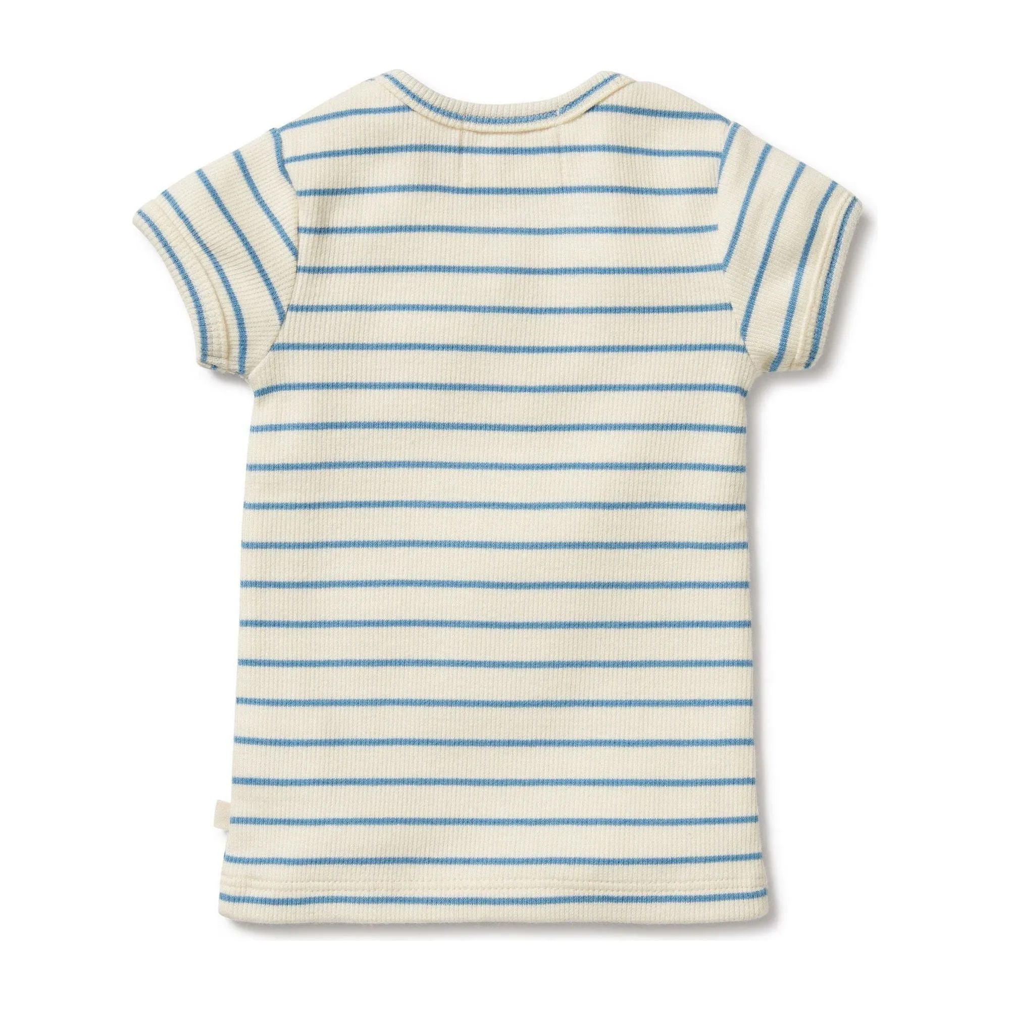 Petit Blue Organic Henley Tee