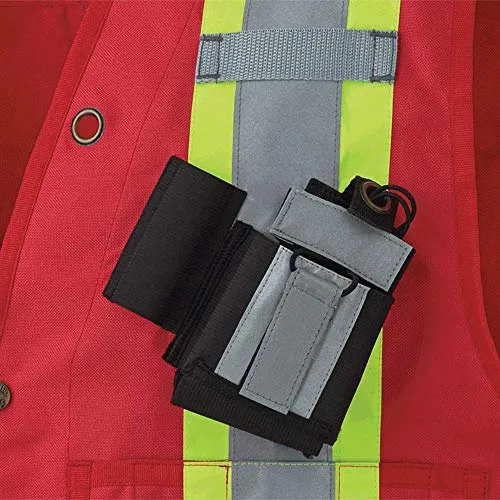 Pioneer CSA Heavy-Duty Reflective Surveyor Work Safety Vest with Radio Pocket and Pen Slots